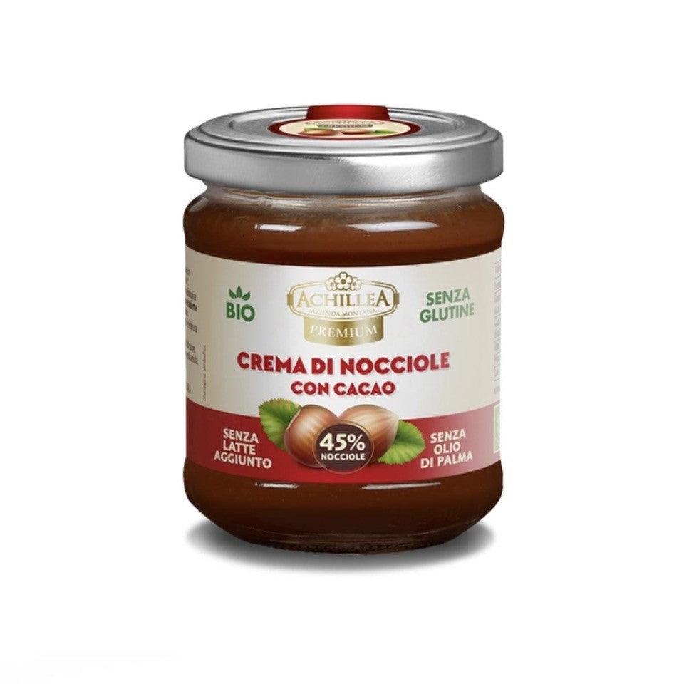 CREMA DI NOCCIOLE CON CACAO BIO (180 G)