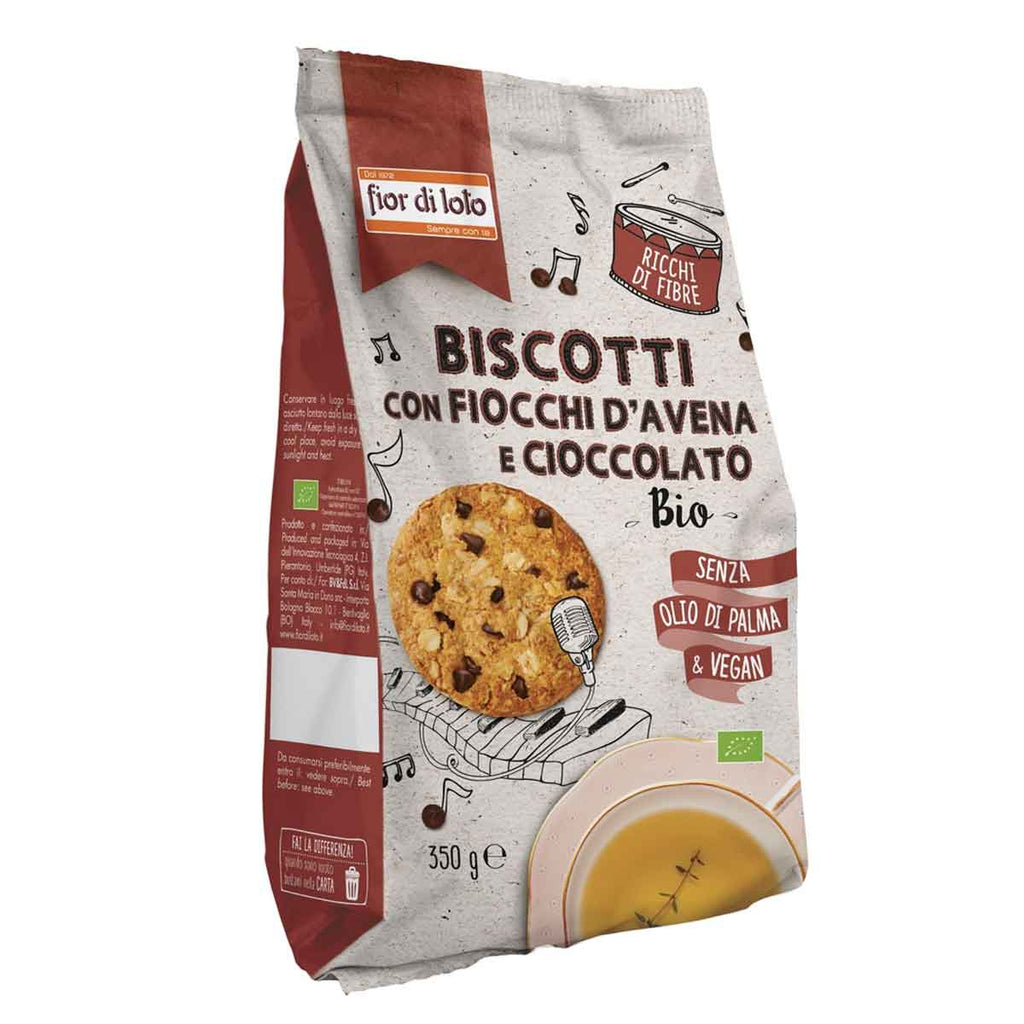 BISCOTTI FIOCCHI DI AVENA E CIOCCOLATO (350G)